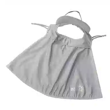上海故事 立体遮阳帽檐护颈防晒口罩 聚酯纤维 防晒面罩 女款
