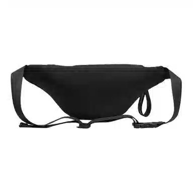 特步 休闲百搭简约 纺织织物 腰包 男女同款情侣款 黑色/浅灰