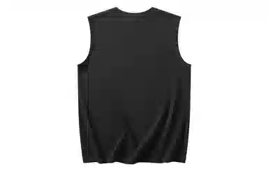 功夫熊猫 无性别主义嘻哈街头卡通字母印花宽松百搭舒适透气坎肩学院风纯棉无袖背心 男女同款