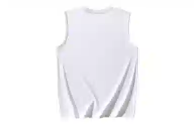 功夫熊猫 无性别主义嘻哈街头卡通字母印花宽松百搭舒适透气坎肩学院风纯棉无袖背心 男女同款