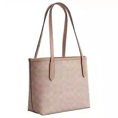 COACH Small City 23 Silver Sand