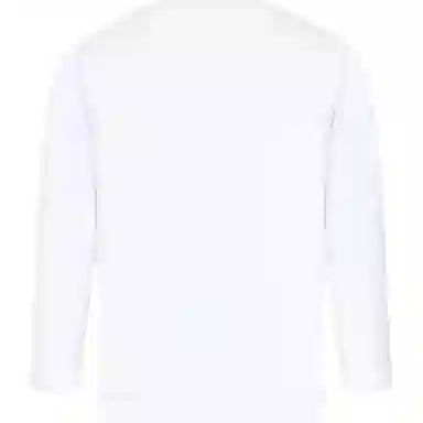 Stone Island Kids Logo Crewneck Long Sleeve T-Shirt White