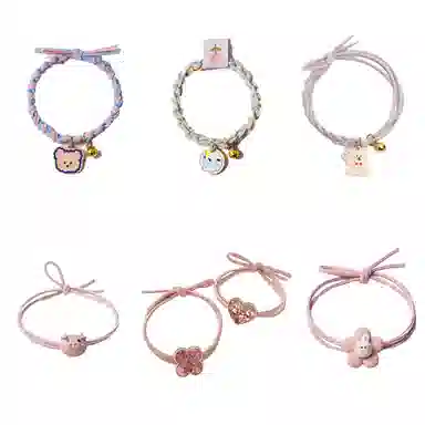 妖娆猫 一周星期套装气质卡通高级感扎头发 发圈 女款