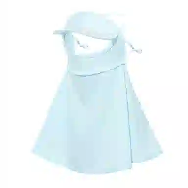 上海故事 立体遮阳帽檐护颈防晒口罩 聚酯纤维 防晒面罩 女款