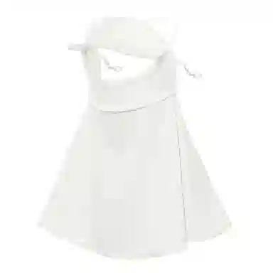 上海故事 立体遮阳帽檐护颈防晒口罩 聚酯纤维 防晒面罩 女款