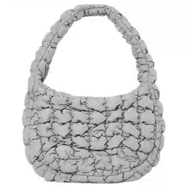 COS Quilted Mini Tote Bag Grey