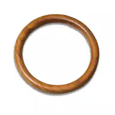 雅谷 宫廷新中式古风旗袍禅意小众复古民族风招财纳福实心简约文艺中式手饰 木 手镯 男女同款情侣款 檀木 礼物 礼盒装