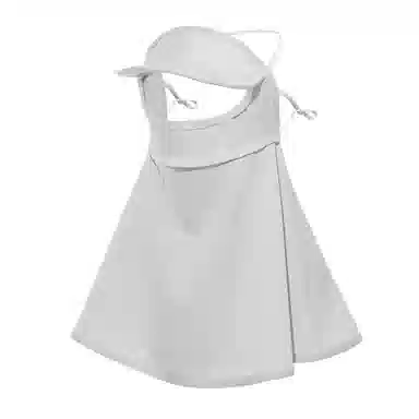 上海故事 立体遮阳帽檐护颈防晒口罩 聚酯纤维 防晒面罩 女款