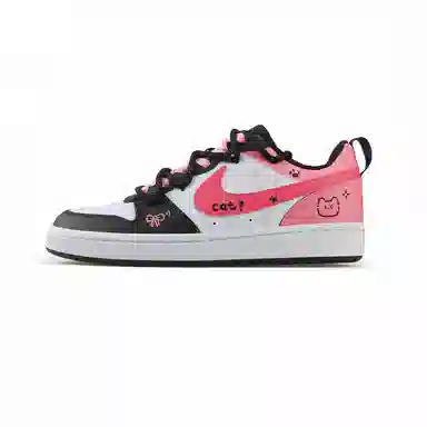 Nike Court Borough Low GS Black Pink