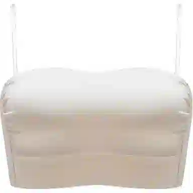 多情猫  纯色抹胸聚拢防下垂美背薄款 防走光吊带显瘦背心一体杯文胸