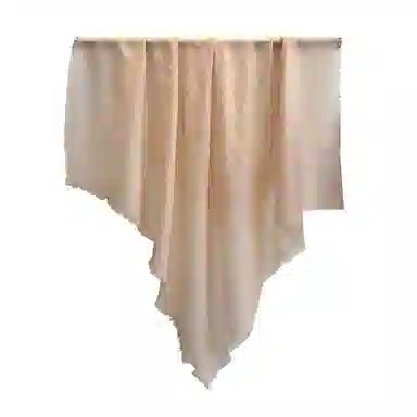 杭丝路 薄款三角围脖大方巾空调房 羊毛 丝巾 女款 浅驼色