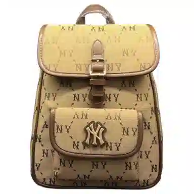 MLB Quilted Backpack Beige
