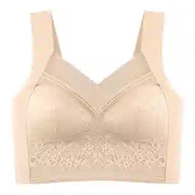 棉购 轻薄无钢圈侧收副乳背心式文胸 女款