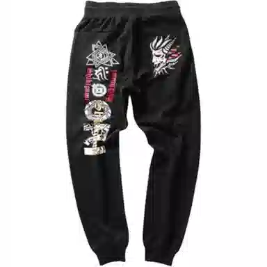 Onitsuka Tiger Bushin Embroidered Casual Pants Black