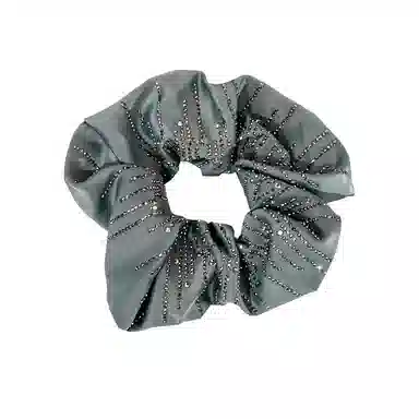 卡铂雅 黑色潮流设计港风气质复古镶钻极简高级感韩流 发圈 女款