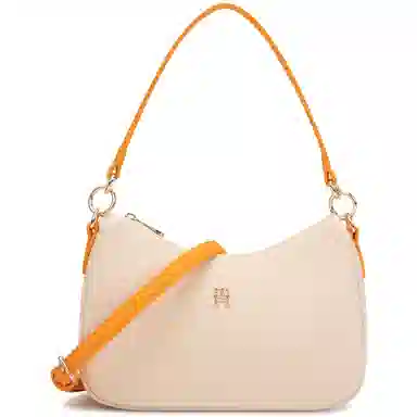Tommy Hilfiger Dumpling Crossbody Medium Off-White Orange