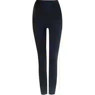 二三二三 纯色鲨鱼外穿高腰提臀收腹芭比加绒加厚休闲修身保暖打底塑身鲨鱼裤 女款 黑色