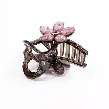 卡铂雅 粉色休闲 潮流设计港风气质复古镶钻极简高级感 发夹 女款