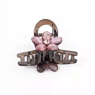 卡铂雅 粉色休闲 潮流设计港风气质复古镶钻极简高级感 发夹 女款