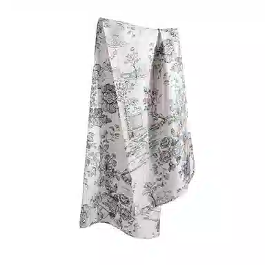 杭丝路 双面异色钉珠长巾围巾披肩 桑蚕丝 丝巾 女款