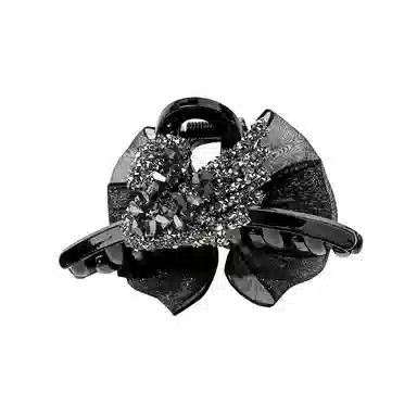 卡铂雅 黑色潮流设计港风气质复古镶钻极简高级感韩流 发夹 女款