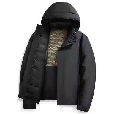 鸭鸭 可拆卸内胆石墨烯蓄热加厚羽绒服 男款