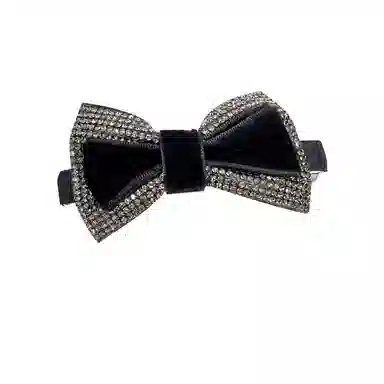 卡铂雅 黑色休闲潮流设计港风气质复古极简高级感 布艺 发夹 女款