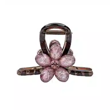 卡铂雅 粉色休闲 潮流设计港风气质复古镶钻极简高级感 发夹 女款