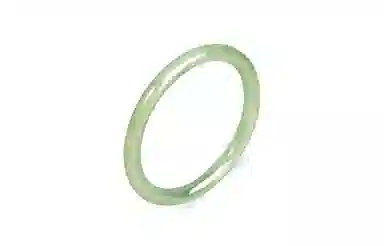 百利金 古风细圆条叮当镯 优雅精致简约百搭轻奢小众国潮新中式汉服旗袍搭配闭口 玉髓 玉石手镯 男女同款情侣款