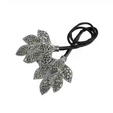 卡铂雅 灰色港风气质复古极简高级感休闲潮流设计 网纱 发圈 女款