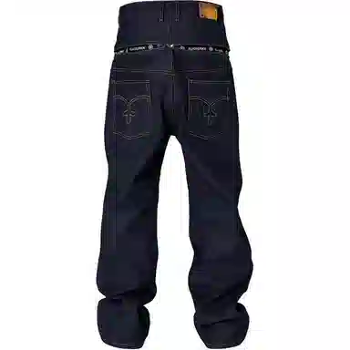 GLACIERBOY SS24 RAW DENIM BAGGY JEANSBaggy