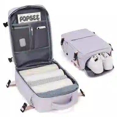 阿尔派妮 大容量学生百搭短途出差旅游行李多功能干湿分离独立鞋袋 织物 旅行包电脑包书包背包双肩包 男女同款情侣款 多色