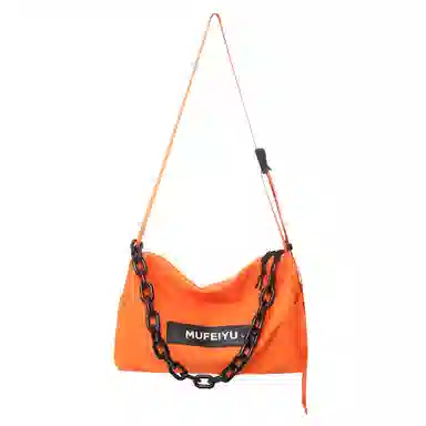 醇龙 休闲时尚潮流大容量 尼龙 单肩斜挎包 常规 男女同款情侣款 黑色/桔色/绿色/蓝色/紫色/白色