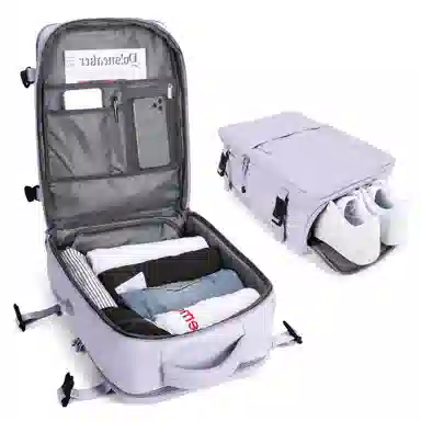 阿尔派妮 大容量学生百搭短途出差旅游行李多功能干湿分离独立鞋袋 织物 旅行包电脑包书包背包双肩包 男女同款情侣款 多色