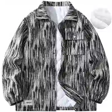 帕丁顿熊 多巴胺扎染小香风复古休闲宽松夹克外套 男女同款