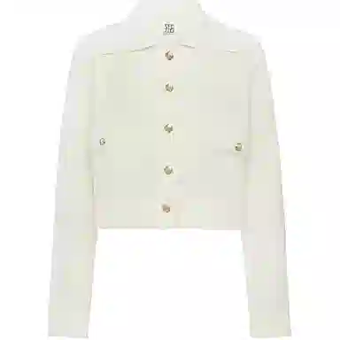 美洋 肌理金扣软糯短款小香夹克 女款