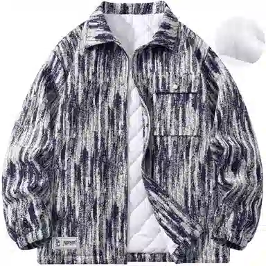 帕丁顿熊 多巴胺扎染小香风复古休闲宽松夹克外套 男女同款