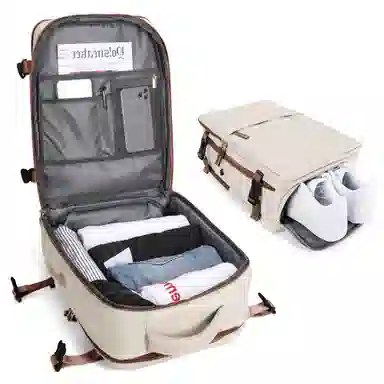 阿尔派妮 大容量学生百搭短途出差旅游行李多功能干湿分离独立鞋袋 织物 旅行包电脑包书包背包双肩包 男女同款情侣款 多色