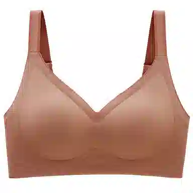 莫代尔 纯色加厚不空杯无痕乳胶文胸 女款