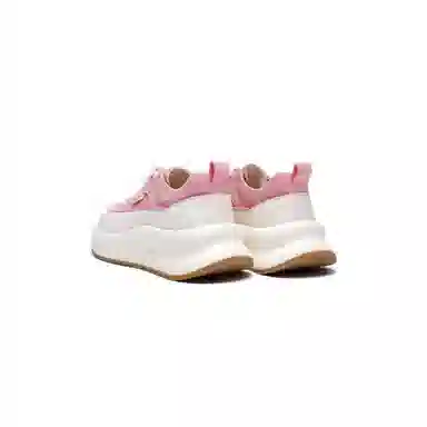 红蜻蜓 牛剖层革织物 学院风青春厚底小白鞋 时尚撞色增高百搭 低帮 休闲鞋 女款