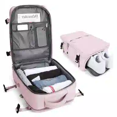 阿尔派妮 大容量学生百搭短途出差旅游行李多功能干湿分离独立鞋袋 织物 旅行包电脑包书包背包双肩包 男女同款情侣款 多色