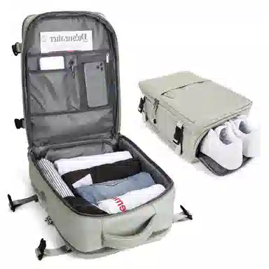 阿尔派妮 大容量学生百搭短途出差旅游行李多功能干湿分离独立鞋袋 织物 旅行包电脑包书包背包双肩包 男女同款情侣款 多色