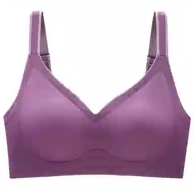 莫代尔 纯色加厚不空杯无痕乳胶文胸 女款