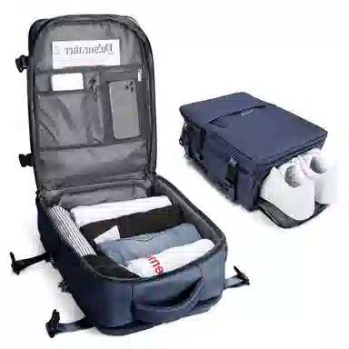 阿尔派妮 大容量学生百搭短途出差旅游行李多功能干湿分离独立鞋袋 织物 旅行包电脑包书包背包双肩包 男女同款情侣款 多色