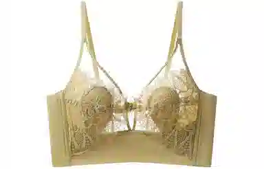 莫代尔 兔耳杯聚拢纯色无钢圈文胸 女款