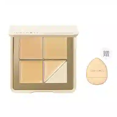 橘朵 五色遮瑕盘面部高光膏 新手学生遮盖痘印泪沟黑眼圈柔滑服帖