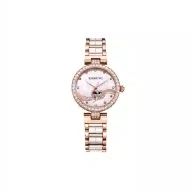 ROSSINI Ceramic Strap Pink Dial