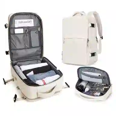 阿尔派妮 大容量学生百搭短途出差旅游行李多功能干湿分离独立鞋袋 织物 旅行包电脑包书包背包双肩包 男女同款情侣款 多色