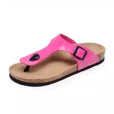 果洛菲 软木外穿夹脚平底时尚休闲人字拖鞋 男女同款