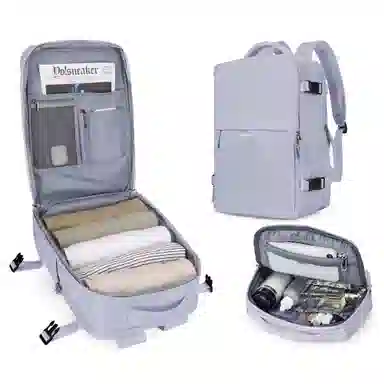 阿尔派妮 大容量学生百搭短途出差旅游行李多功能干湿分离独立鞋袋 织物 旅行包电脑包书包背包双肩包 男女同款情侣款 多色